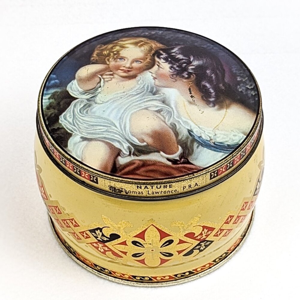 Vintage Thorne's Metal Tin Storage Container Sir Thomas Lawrence Nature